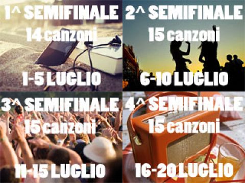 Summer Song Contest: canzoni divise in 4 semifinali